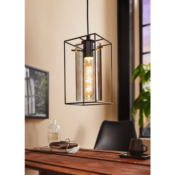 Loncino Pendant 1x60w E27 Black - pendant - Lux Lighting