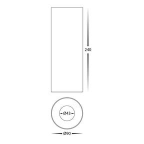 Nella White - Ext 12w Surface Mounted LED Downlight - Ceiling mount - Lux Lighting