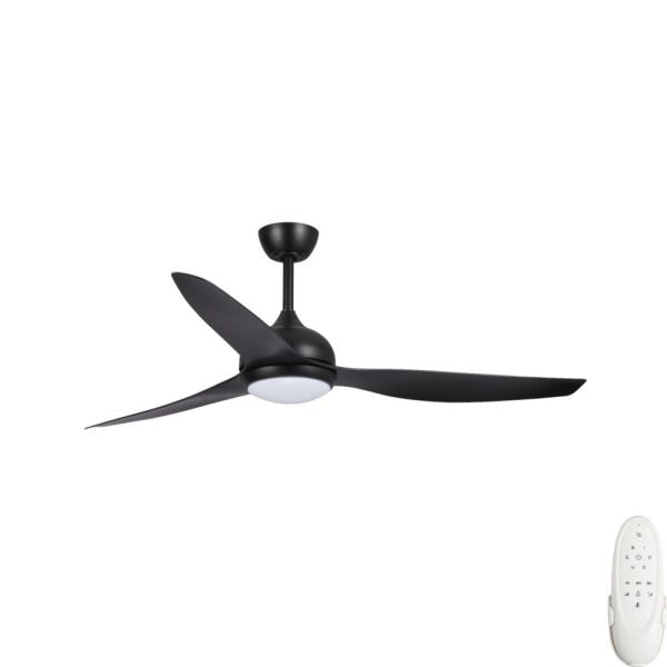 Fanco Eco Style DC 60 BLACK with light - Ceiling Fan - Lux Lighting