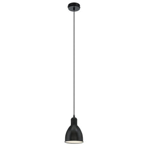 Priddy Pendant E27 Blk - pendant - Lux Lighting