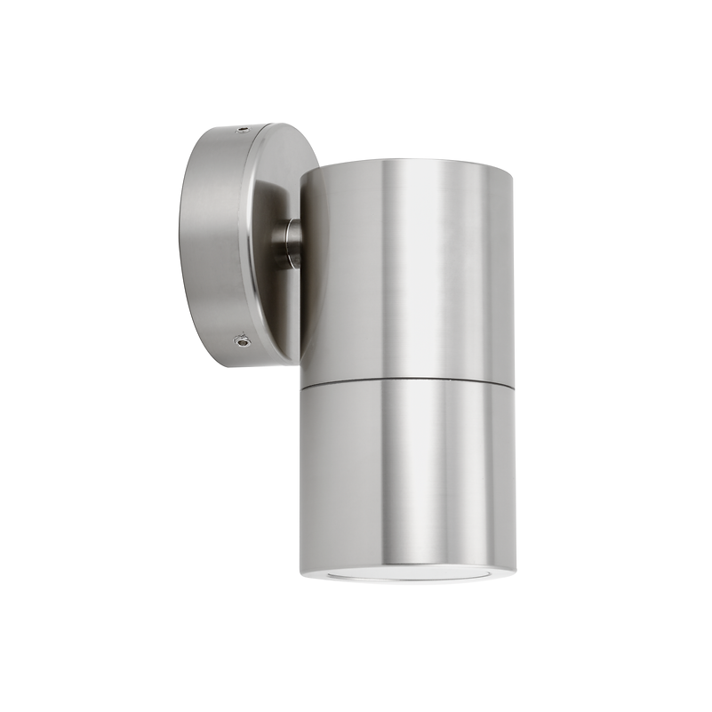 Single Fixed Down Spotlight - Titanium - outdoor wall light - Lux Lighting