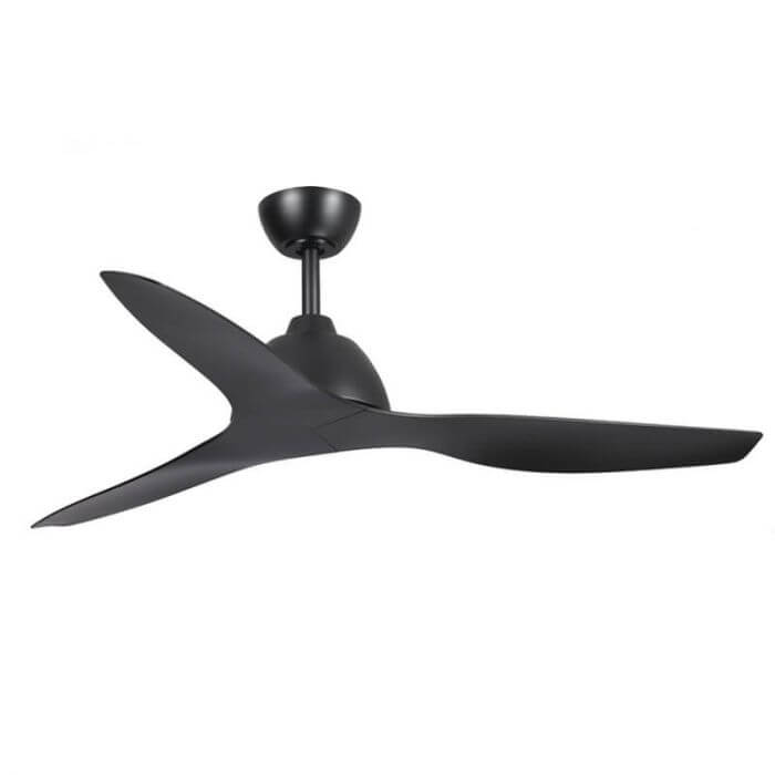 Fanco Breeze Ac - 52 132cm - BLACK Motor - BLACK Blades - No Light - Ceiling Fan - Lux Lighting