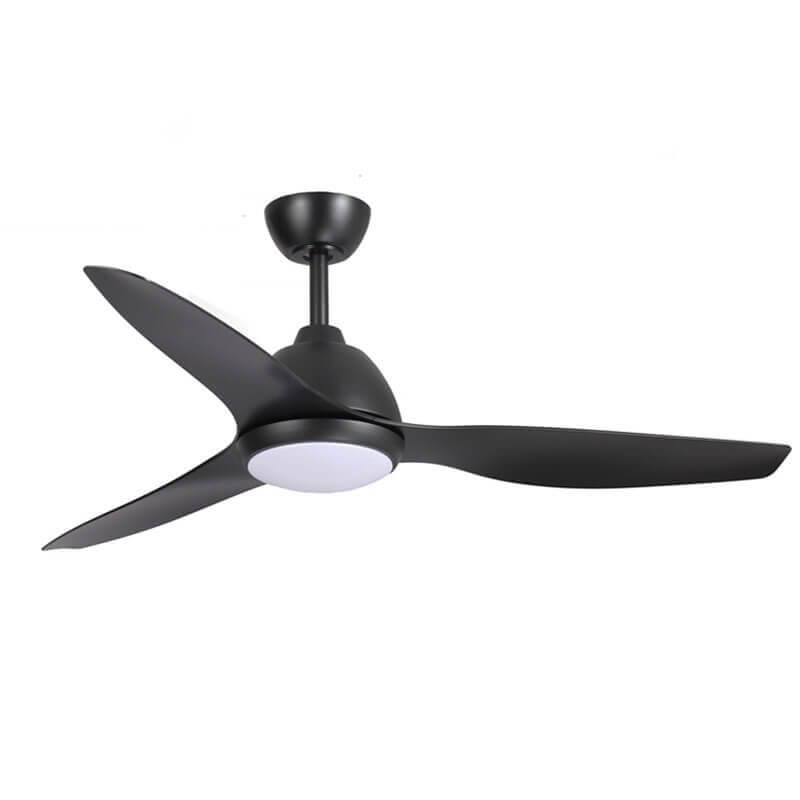 Fanco Breeze Ac - 52 132cm - BLACK Motor - BLACK Blades - Led Light - Ceiling Fan - Lux Lighting