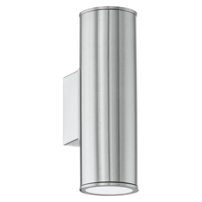 Riga Led Exterior Wall Light 2x3w Gu10 Led 3000k S/stl - outdoor wall light - Lux Lighting