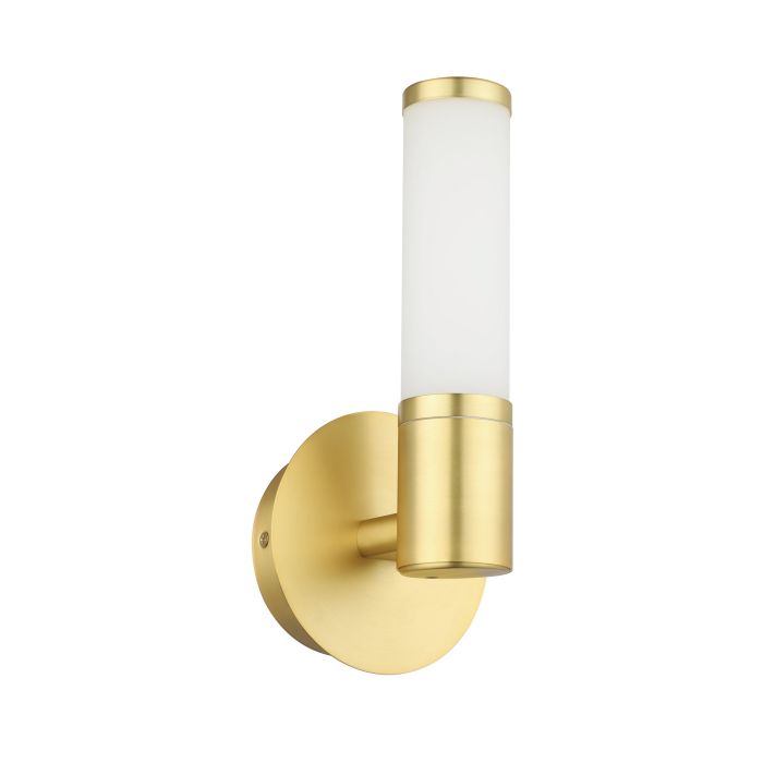 Palmera 1 Wall Light 1x4.5w Led Brass Matt/opal - wall light - Lux Lighting