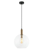 Patera Interior Glass With Extended Bronze Highlight Pendant Lights - pendant - Lux Lighting