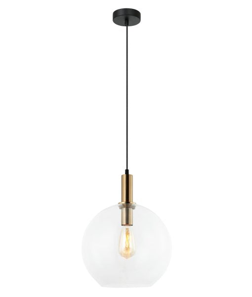 Patera Interior Glass With Extended Bronze Highlight Pendant Lights - pendant - Lux Lighting