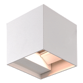 SQR U/DOWN WALL LIGHT - WHITE - outdoor wall light - Lux Lighting