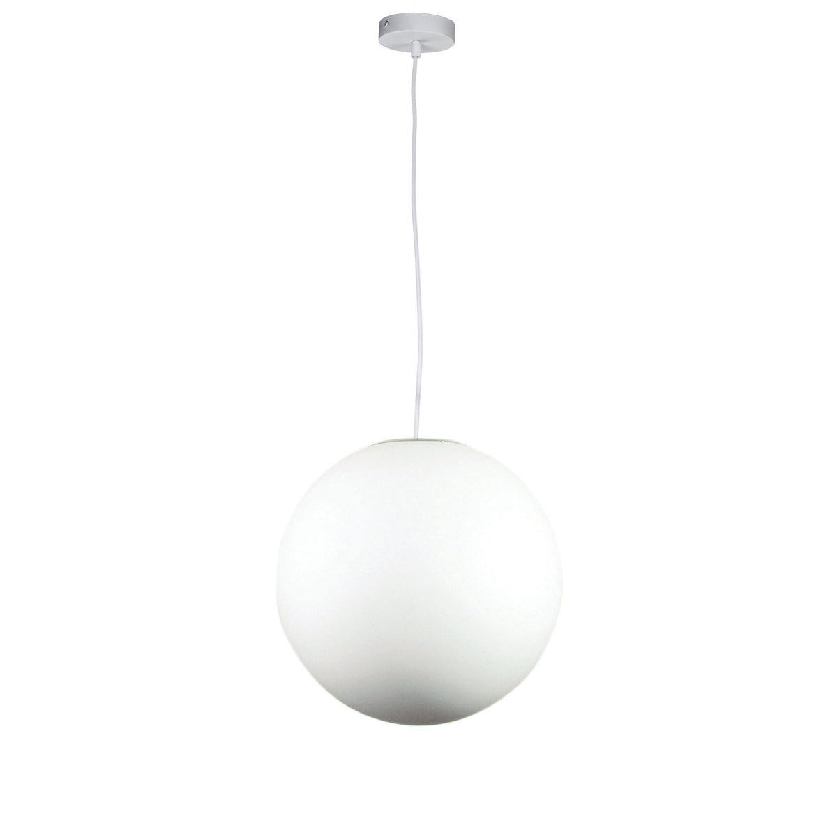 Phase 30cm Opal Acrylic White Pend - pendant - Lux Lighting