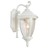 OXFORD 1LT Exterior Light White - outdoor wall light - Lux Lighting