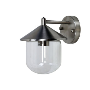 Monza Stainless Steel Exterior wall light IP54 - outdoor wall light - Lux Lighting