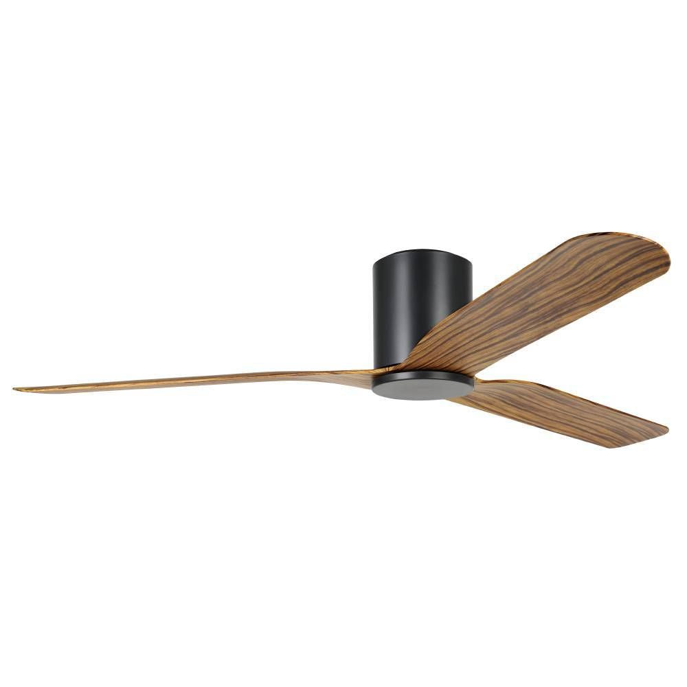 Iluka 60 Dc Fan Blk/wood Hugger - Ceiling Fan - Lux Lighting