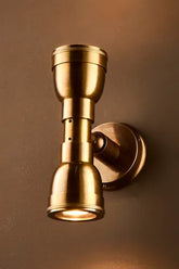 BAYPORT OUTDOOR WALL LIGHT ANTIQUE BRASS - outdoor wall light - Lux Lighting