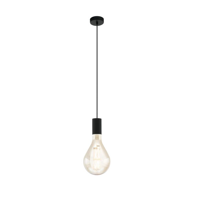 Tavistock H/l 1x60w E27 Blk - pendant - Lux Lighting