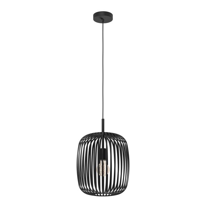 ROMAZZINA Pendant 1 x E27 BLK - pendant - Lux Lighting