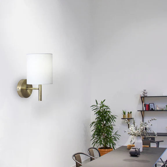 Blanche Wall Light E14 - Antique Brass - wall light - Lux Lighting