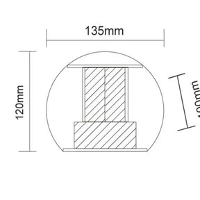 Round U/down BLACK CCT LED Dimm wall light - outdoor wall light - Lux Lighting