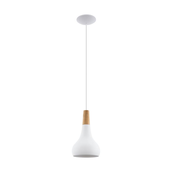 Sabinar Pendant 1x E27 White Small - pendant - Lux Lighting