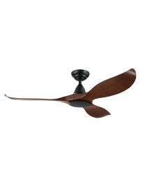 NOOSA 52 DC FAN AGED ELM/BLK - Ceiling Fan - Lux Lighting