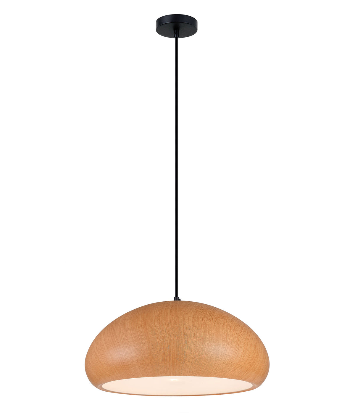 LIGNA Pendant Es Cherry Golden Oak Dome - pendant - Lux Lighting