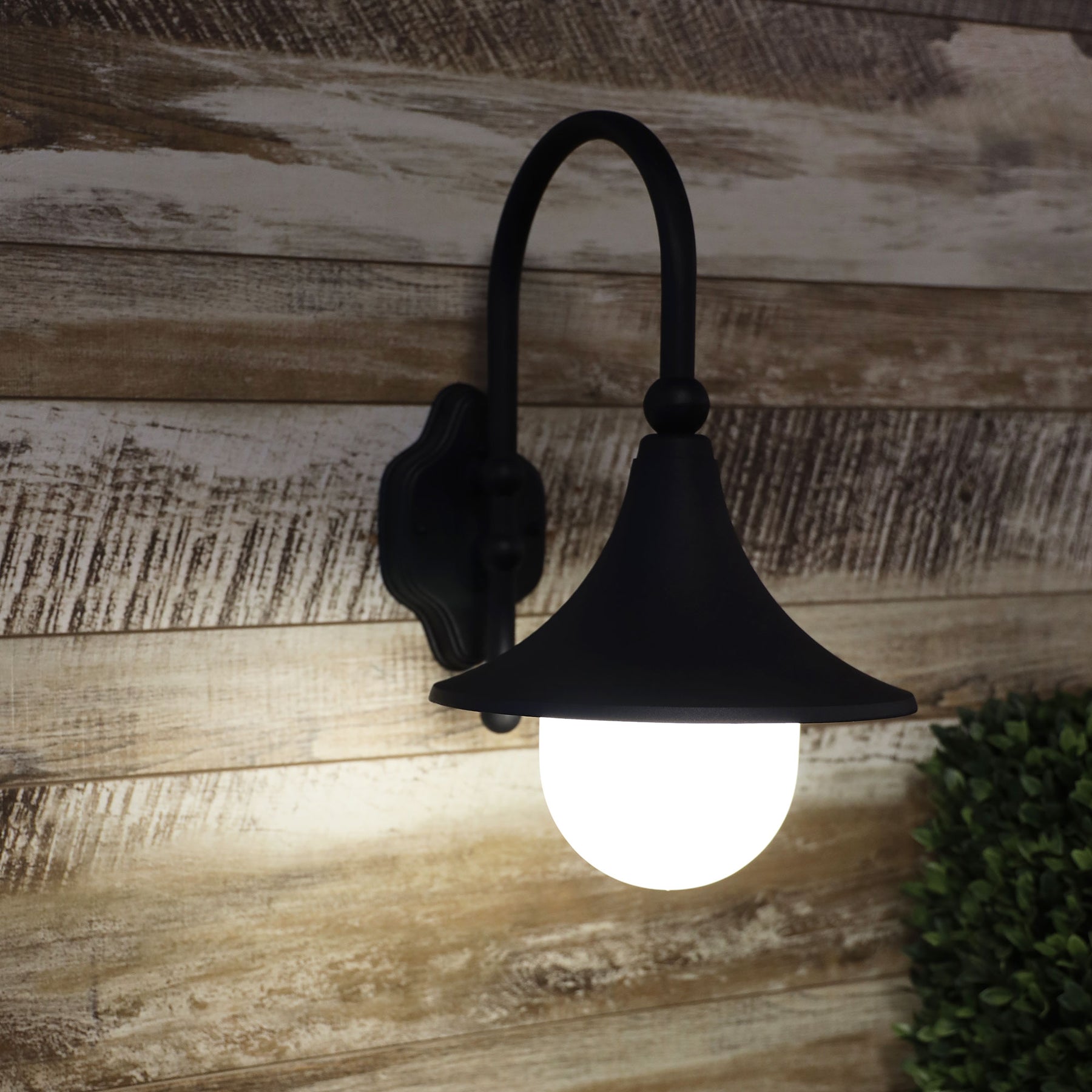 Moca BLACK Outdoor Wall Light - outdoor wall light - Lux Lighting