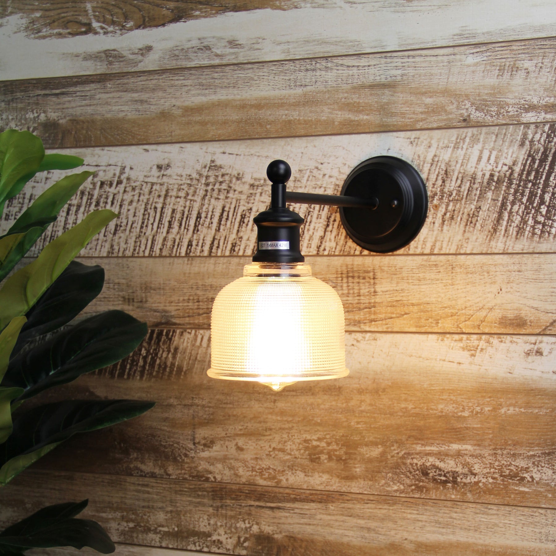 Boulton Vintage Bracket Wall Light In Matt BLACK - wall light - Lux Lighting