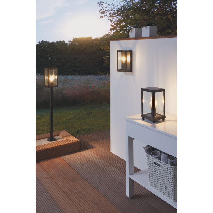 Alamonte 1 Exterior Wall Light 1x60w E27 Blk - outdoor wall light - Lux Lighting