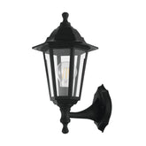 Duanera Exterior Wall Light 1x28w E27 Blk - outdoor wall light - Lux Lighting