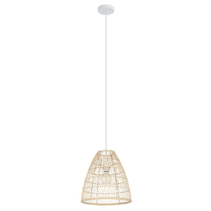 AYESGARTH H/L 1X40W E27 CANE NAT - pendant - Lux Lighting