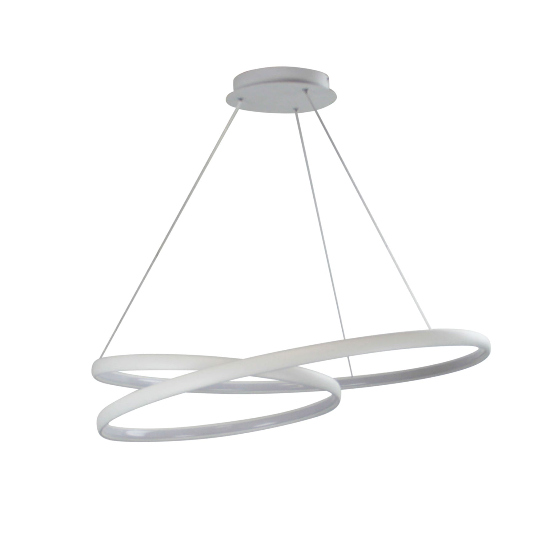 Infinity Led Spiral Pendant White - pendant - Lux Lighting