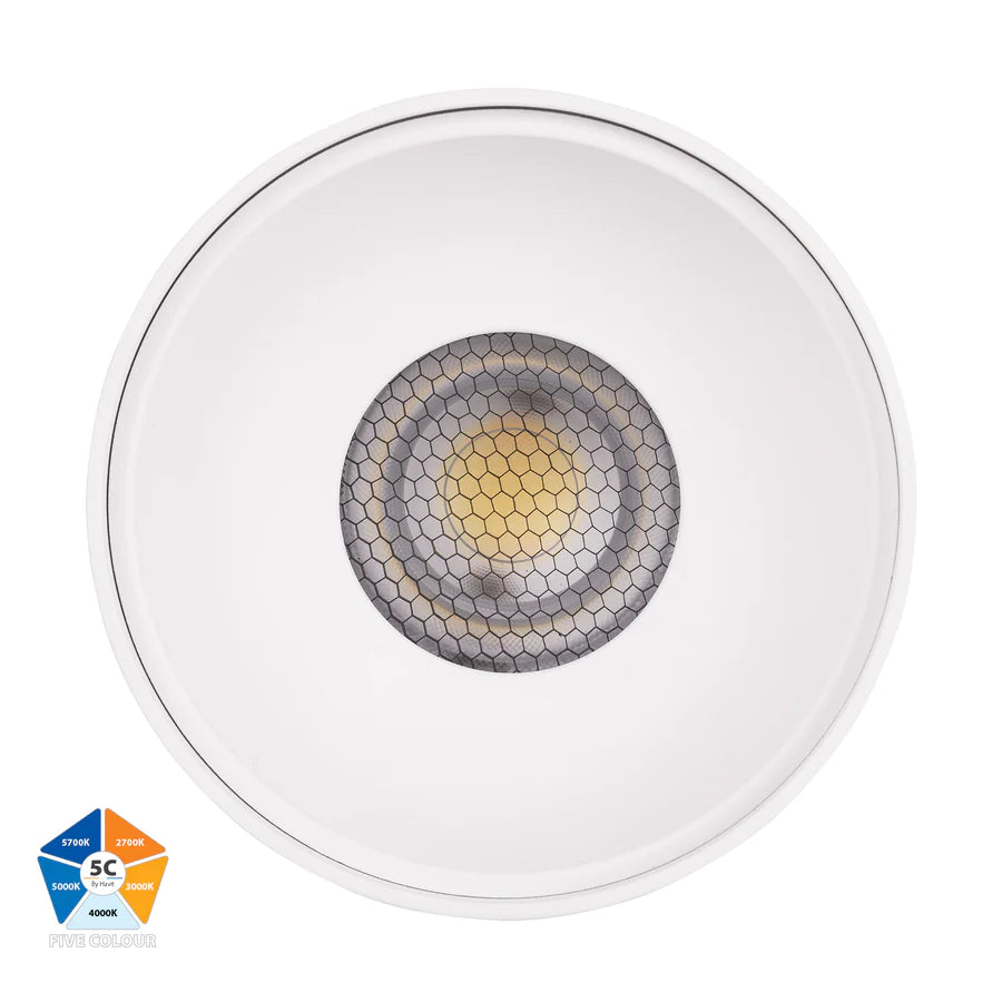 Nella White 24w Surface Mounted LED Downlight - Ceiling mount - Lux Lighting