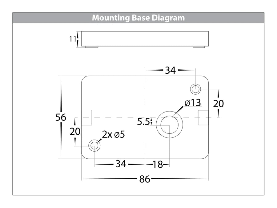 Essil Black Fixed Down 4w Led Wall Light 240v