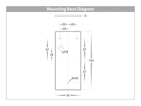 Taper 12v CCT LED Wedge wall light - BLACK - outdoor wall light - Lux Lighting