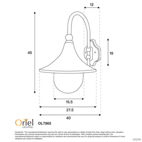 Moca BLACK Outdoor Wall Light - outdoor wall light - Lux Lighting