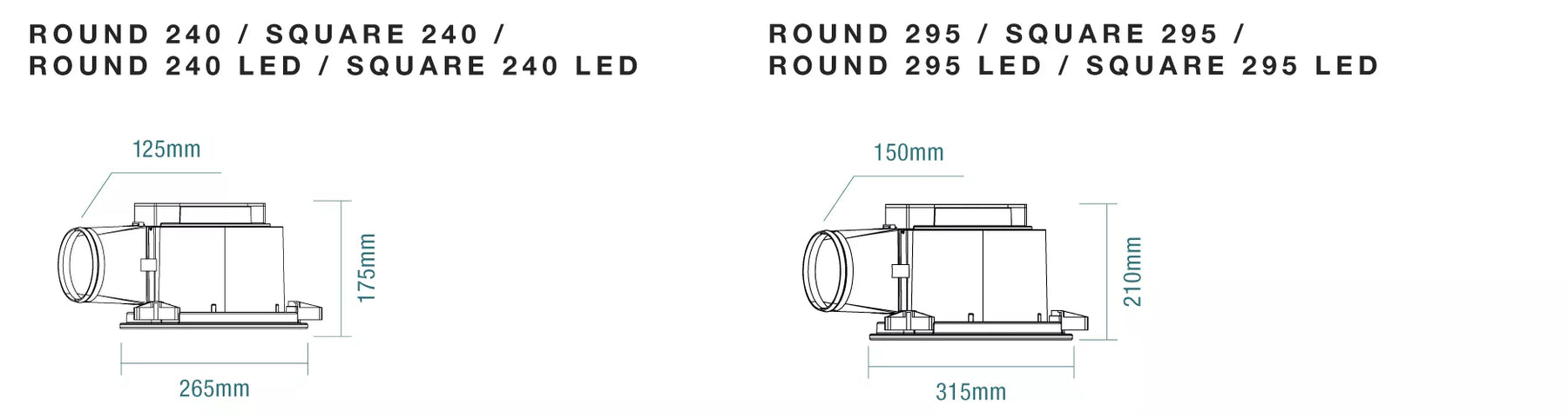 Flow Square LED 250mm Exhaust Fan & 12w Tricolour LED Light White - Exhaust Fans - Lux Lighting