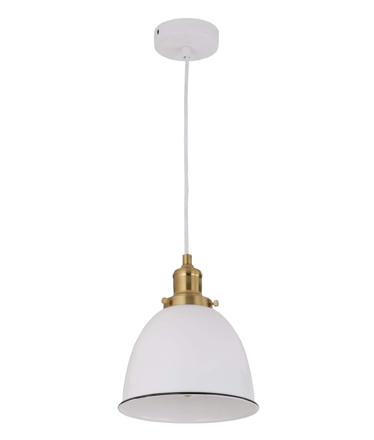 Ellipse Pendant ES/E27 White - pendant - Lux Lighting