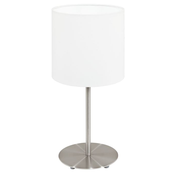 Pasteri T/l 1x60w E27 Sn/wht - Table Lamp - Lux Lighting