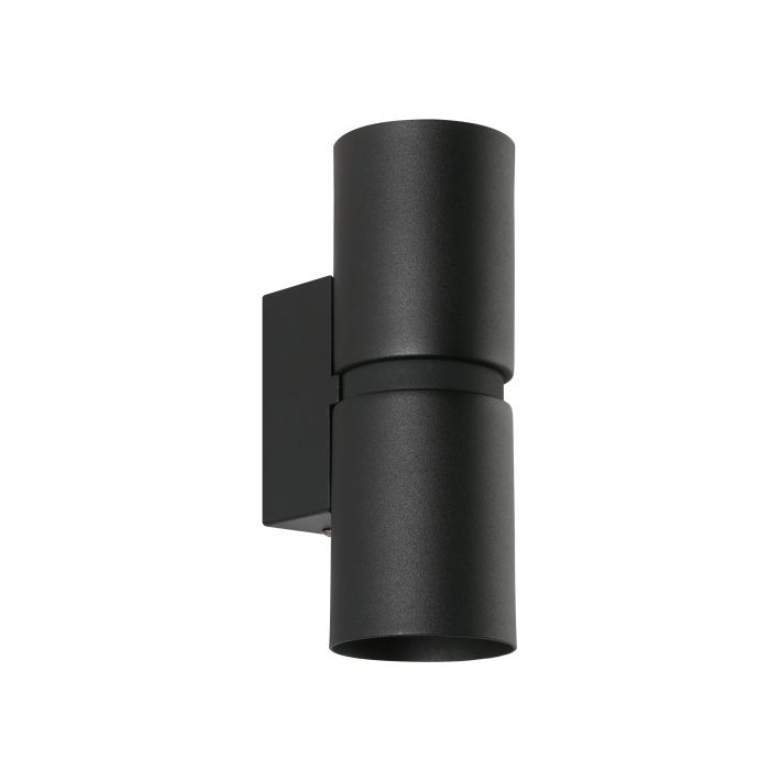 Passa Wall Light 2x5w Led 4000k GU10 Blk - wall light - Lux Lighting