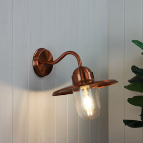 Alley Brass - outdoor wall light - Lux Lighting