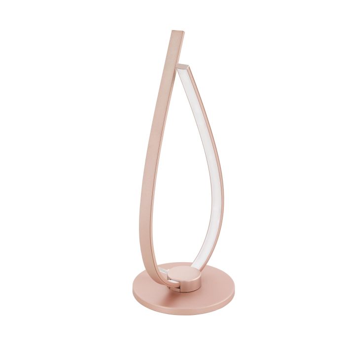 Palozza T/l 14w Led 3000k Rose Gld - Table Lamp - Lux Lighting