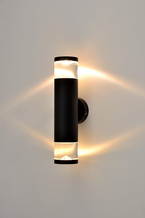 UP / DOWN WALL LIGHT -  Matt Black - outdoor wall light - Lux Lighting