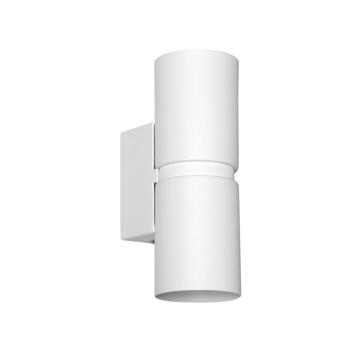 Passa W/l 2x5w Led 4000k GU10 Wht - wall light - Lux Lighting