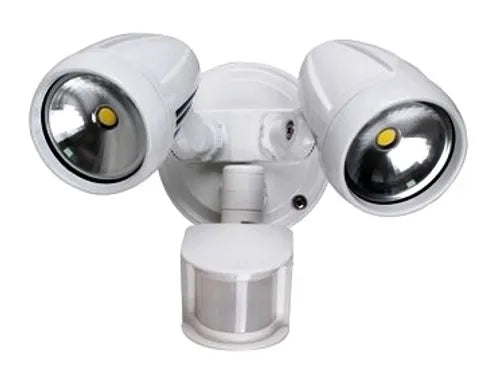 Spot Light With Sensor Twin Silver Ip54 15W