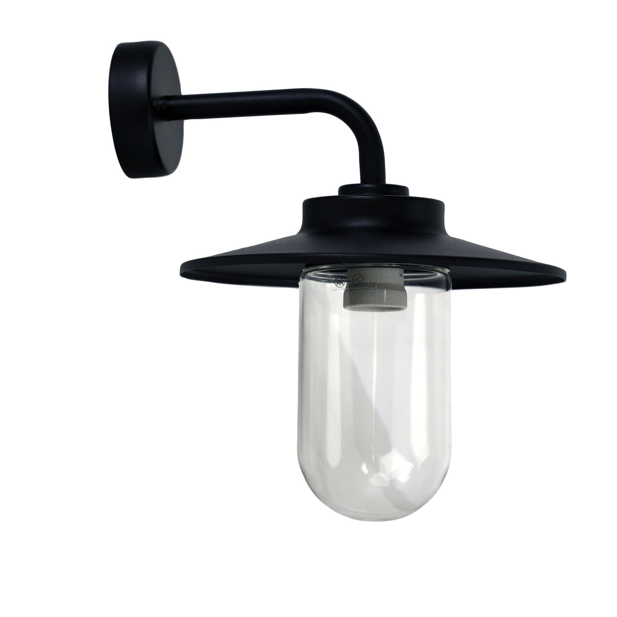 Anzio Exterior Wall Light E27 BLACK - outdoor wall light - Lux Lighting