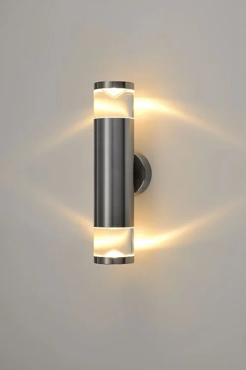 Round UP/DOWN Wall light - TITANIUM - outdoor wall light - Lux Lighting