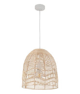 Natural Rattan Ellipse Pendant ES/E27 - pendant - Lux Lighting