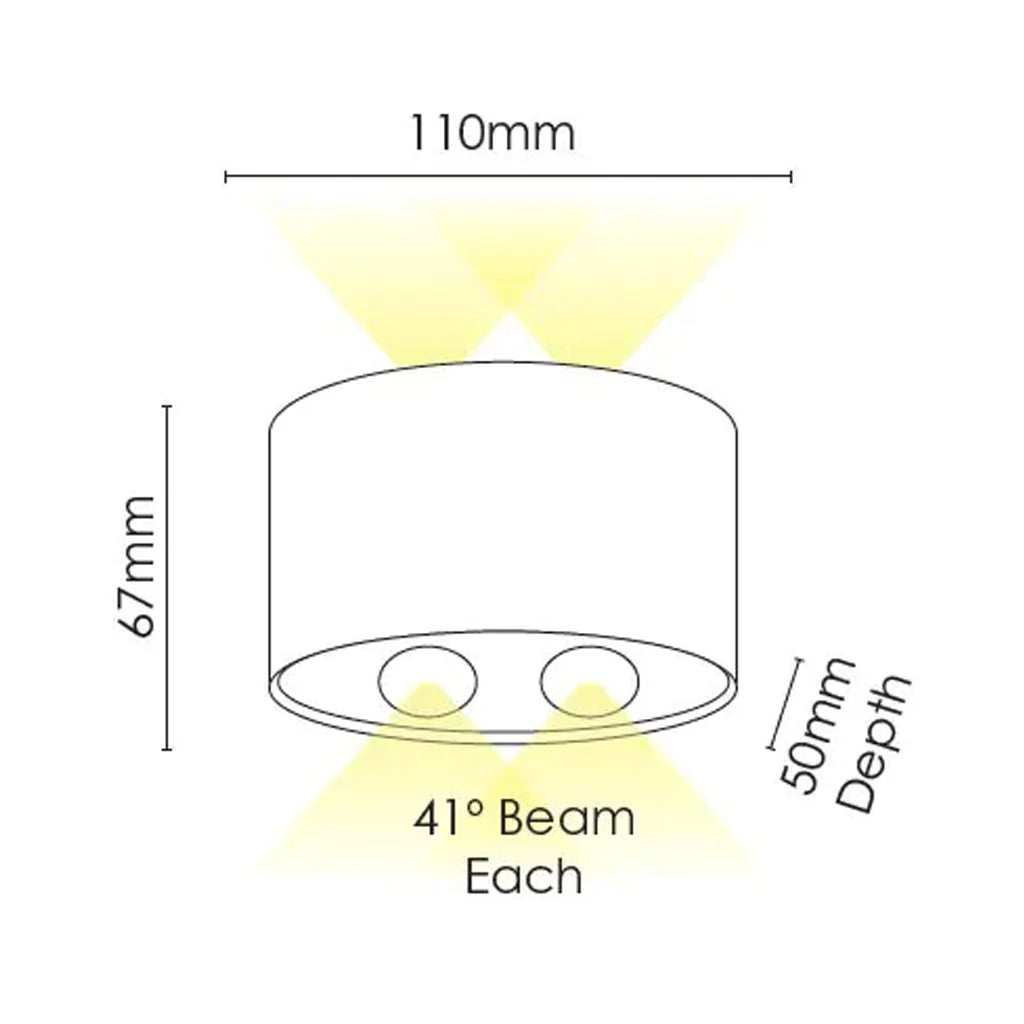 Opula 2 Wall Light-WH-3K