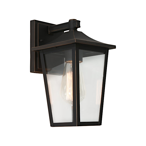 York Exterior Wall Light Bronze - outdoor wall light - Lux Lighting