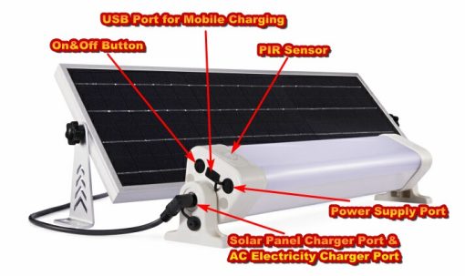 Solar lighting online system for shed