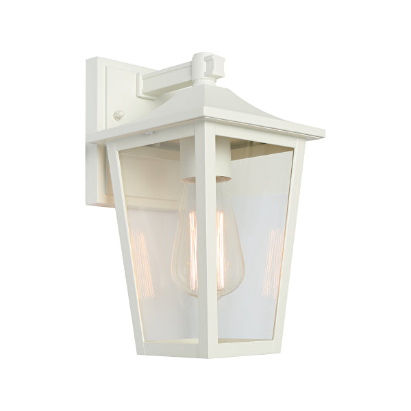 York Wall Light White - outdoor wall light - Lux Lighting